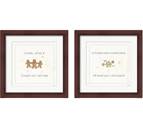 Christmas Cuties 2 Piece Framed Art Print Set by Pela Studio