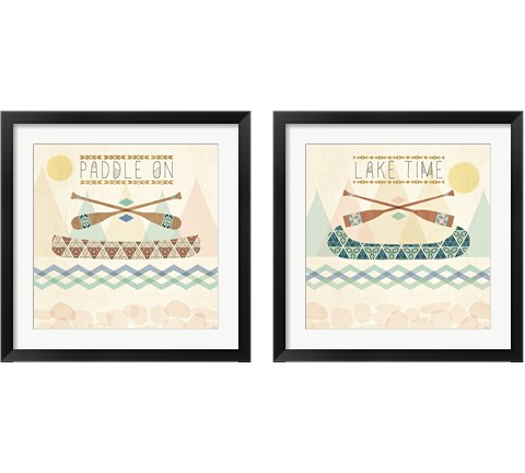 Outdoor Geo 2 Piece Framed Art Print Set by Veronique Charron