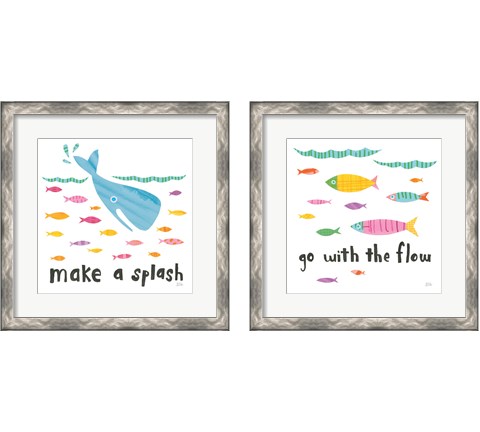 Ocean Splash 2 Piece Framed Art Print Set by Melissa Averinos