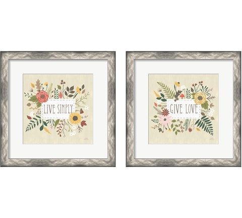 Autumn Garden 2 Piece Framed Art Print Set by Laura Marshall