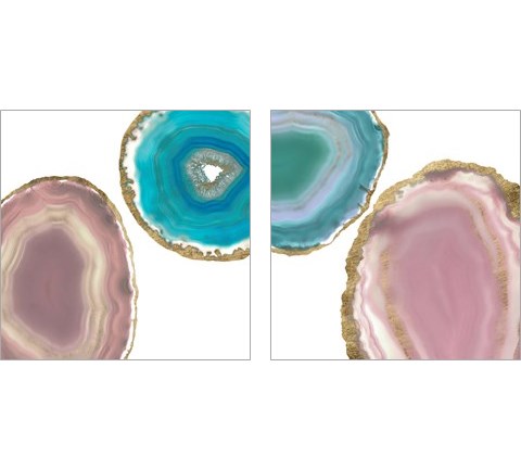 Gem Stones 2 Piece Art Print Set by Jennifer Goldberger