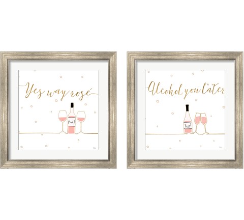 Underlined Bubbly 2 Piece Framed Art Print Set by Veronique Charron