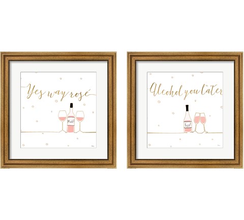 Underlined Bubbly 2 Piece Framed Art Print Set by Veronique Charron