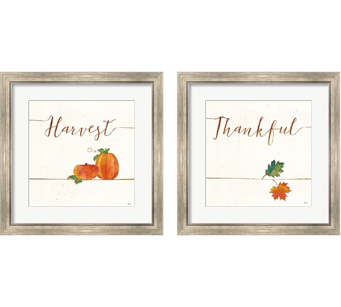 Underlined Fall  2 Piece Framed Art Print Set by Veronique Charron