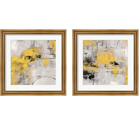 Stone Gardens Yellow 2 Piece Framed Art Print Set by Silvia Vassileva