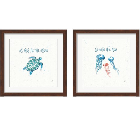 Maritime  2 Piece Framed Art Print Set by Daphne Brissonnet