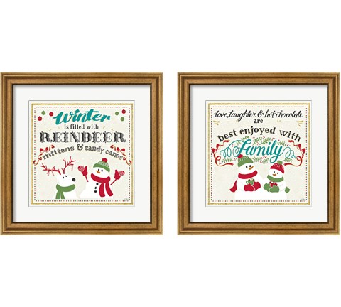 Winter Wonderland 2 Piece Framed Art Print Set by Janelle Penner