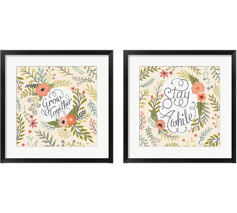 Retro Garden 2 Piece Framed Art Print Set by Janelle Penner