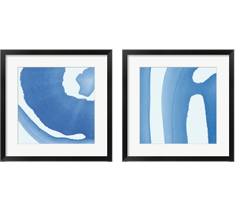 Batik Blue 2 Piece Framed Art Print Set by Piper Rhue