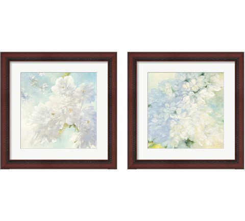 Pear Blossoms & Lilacs Bright 2 Piece Framed Art Print Set by Julia Purinton