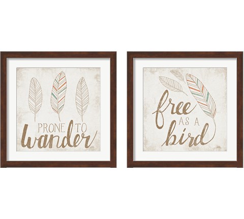 Wild & Free 2 Piece Framed Art Print Set by Laura Marshall