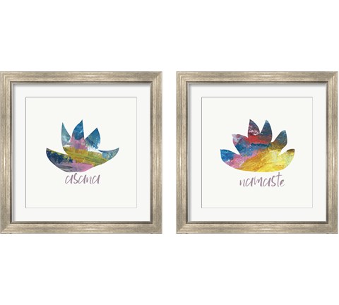 Lotus 2 Piece Framed Art Print Set by Pamela J. Wingard