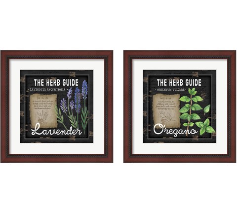 Herb Guide 2 Piece Framed Art Print Set by Jennifer Pugh