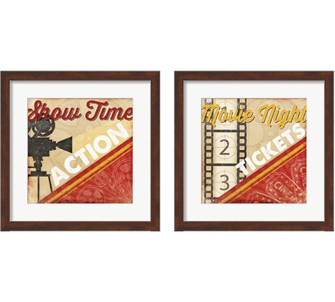 Movie Time 2 Piece Framed Art Print Set by Jennifer Pugh