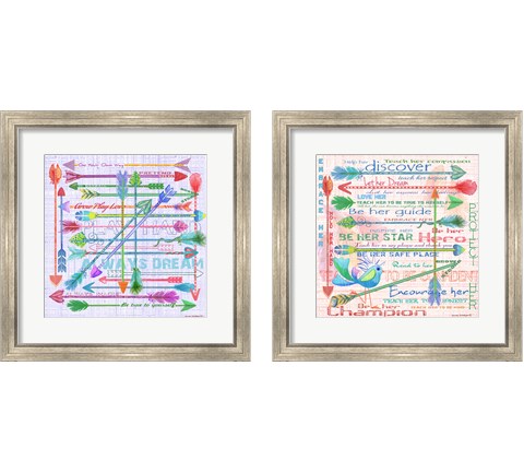 Arrows 2 Piece Framed Art Print Set by Anita Phillips