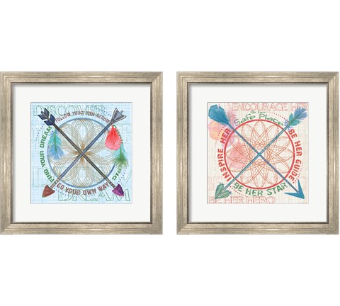 Dream Catcher 2 Piece Framed Art Print Set by Anita Phillips