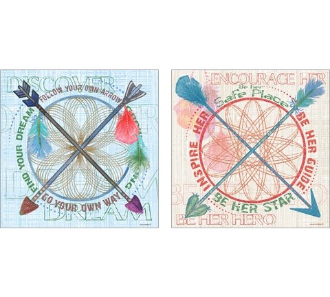 Dream Catcher 2 Piece Art Print Set by Anita Phillips