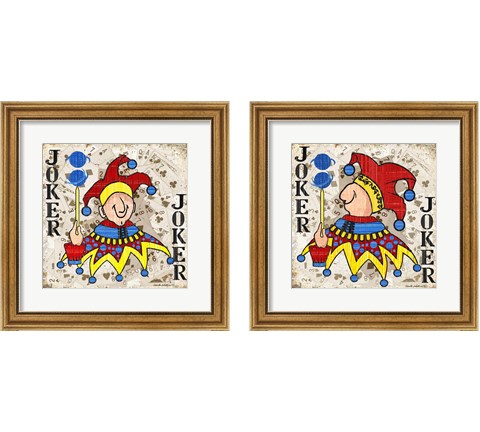 Playing Cards 2 Piece Framed Art Print Set by Anita Phillips