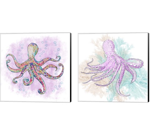 Octopus 2 Piece Canvas Print Set by Ramona Murdock