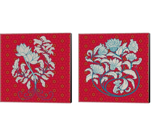 Lotus 2 Piece Canvas Print Set by Ramona Murdock