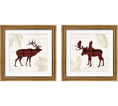 Plaid Lodge 2 Piece Framed Art Print Set by Wild Apple Portfolio