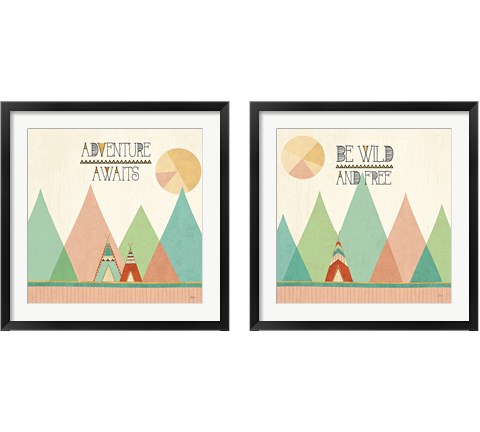 Southwest Geo 2 Piece Framed Art Print Set by Veronique Charron