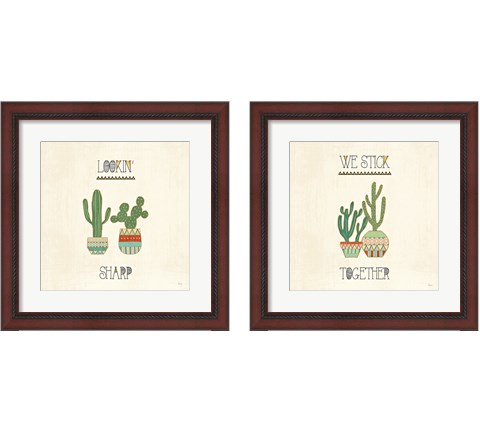 Southwest Geo 2 Piece Framed Art Print Set by Veronique Charron