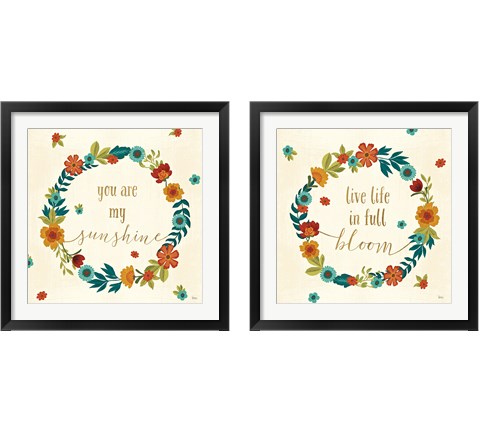 Flourish  2 Piece Framed Art Print Set by Veronique Charron