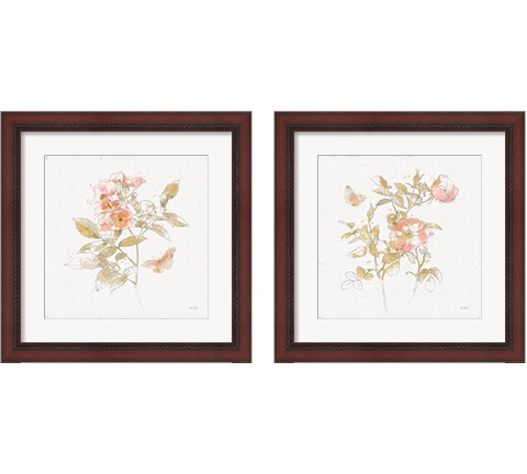 Watery Blooms 2 Piece Framed Art Print Set by Katie Pertiet