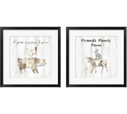 Farm Family 2 Piece Framed Art Print Set by Courtney Prahl