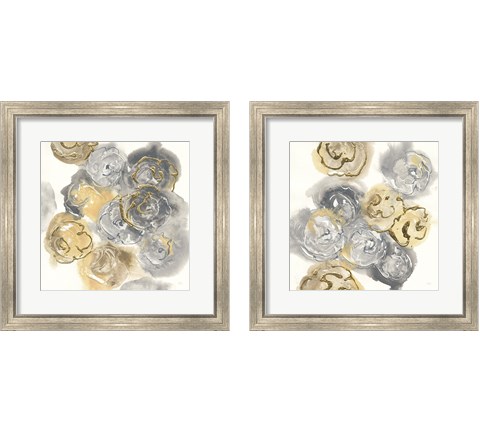 Gold Edged Neutral 2 Piece Framed Art Print Set by Chris Paschke