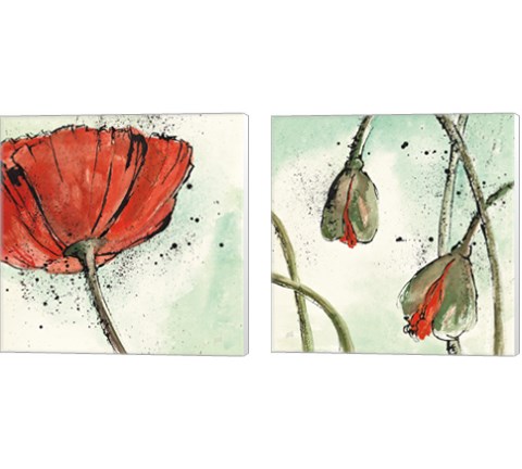 Not a California Poppy 2 Piece Canvas Print Set by Chris Paschke