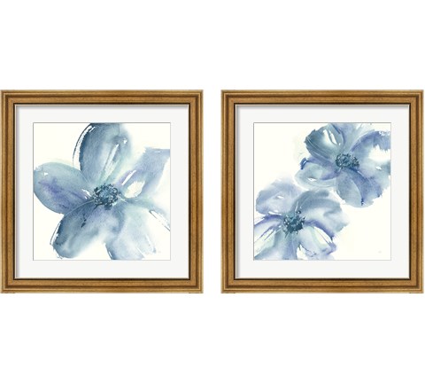 Indigo Mint 2 Piece Framed Art Print Set by Chris Paschke