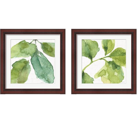 Blue and Green Garden 2 Piece Framed Art Print Set by Lisa Audit