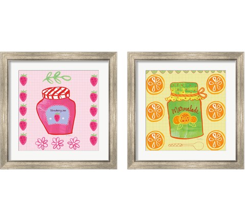 Pretty Jams and Jellies 2 Piece Framed Art Print Set by Farida Zaman