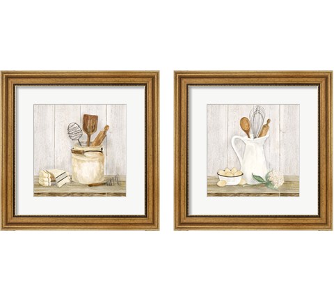 Vintage Kitchen 2 Piece Framed Art Print Set by Tara Reed