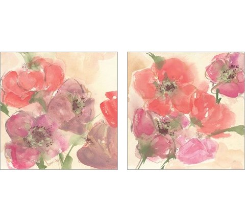 Coral Blooms 2 Piece Art Print Set by Chris Paschke