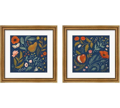 Blue Botanical 2 Piece Framed Art Print Set by Janelle Penner