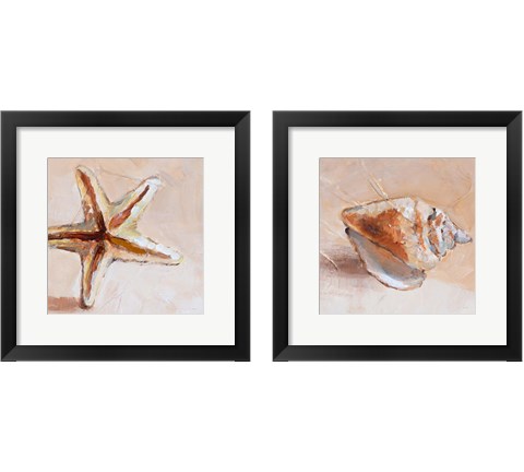 Copper Sea Life 2 Piece Framed Art Print Set by Lanie Loreth