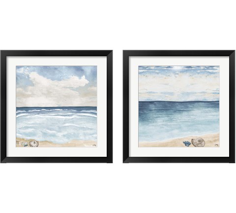 Evening Coast View 2 Piece Framed Art Print Set by Elizabeth Medley