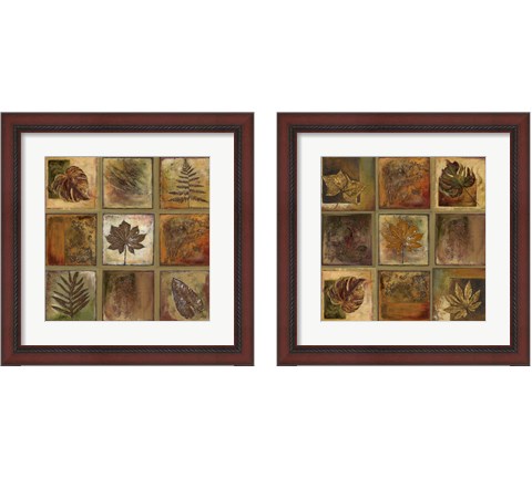 Leaf Square 2 Piece Framed Art Print Set by Patricia Pinto