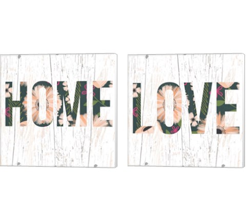 Love & Home 2 Piece Canvas Print Set by Katie Doucette