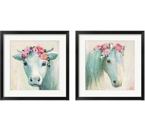 Festival Girl  2 Piece Framed Art Print Set by Julia Purinton