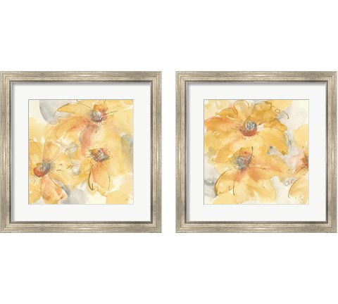 Golden Clematis 2 Piece Framed Art Print Set by Chris Paschke