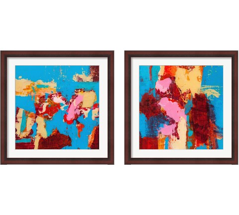 Folded Sunset 2 Piece Framed Art Print Set by Tracy Lynn Pristas