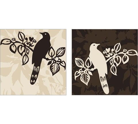 Song Bird 2 Piece Art Print Set by Jette Svane