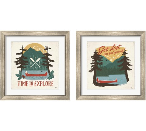 Vintage Lake 2 Piece Framed Art Print Set by Janelle Penner