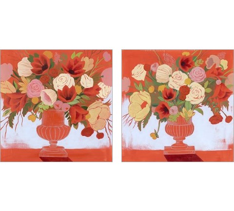 Blossoms on Fire 2 Piece Art Print Set by Grace Popp