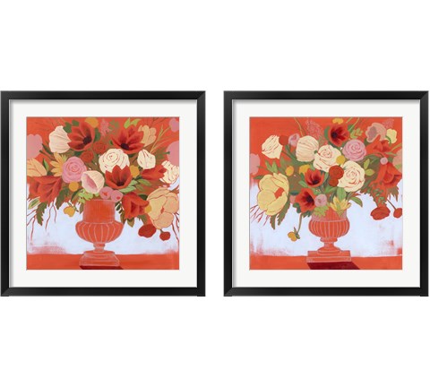 Blossoms on Fire 2 Piece Framed Art Print Set by Grace Popp