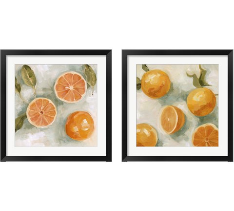 Fresh Citrus 2 Piece Framed Art Print Set by Emma Scarvey